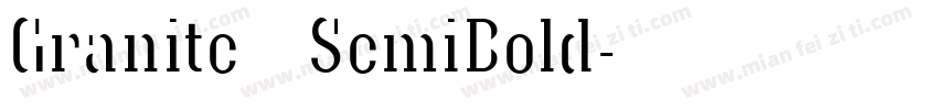Granite SemiBold字体转换